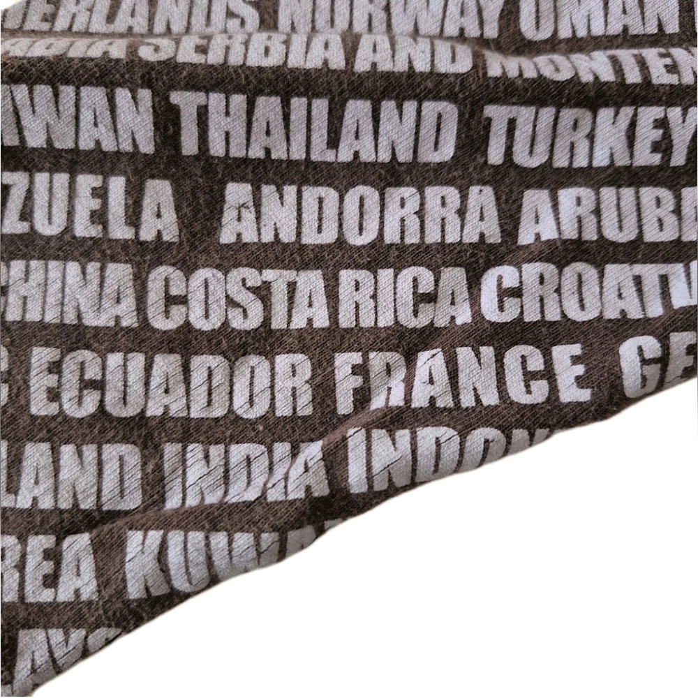 Mango Brown and White Diagonal Country-Print Long Sleeve Tee - Picture 11 of 11